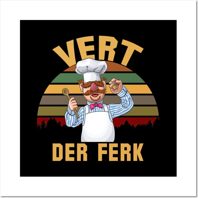 vert der ferk Wall Art by neilholman